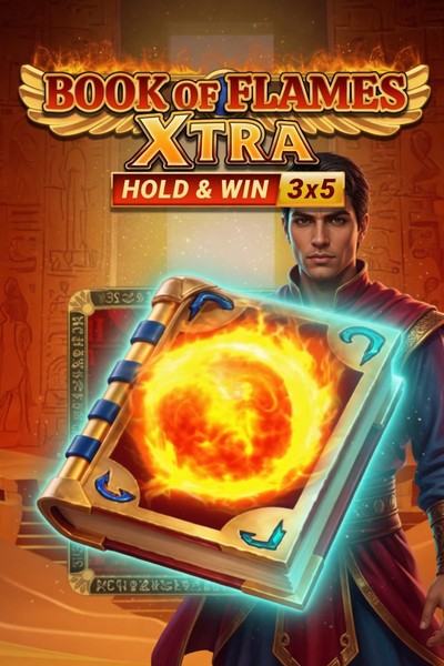Žhavý obal Book of Flames Extra Hold & Win, Betwest