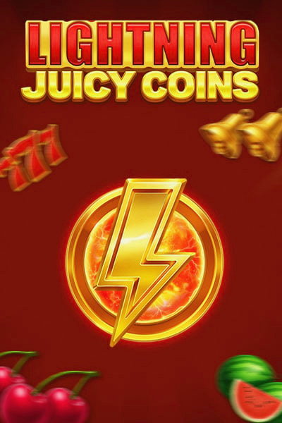 Výjev automatu Lightning Juicy Coins se zlatým deštěm