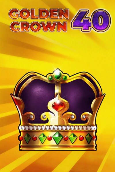 Obal automatu Golden Crown 40 se zlatou korunou